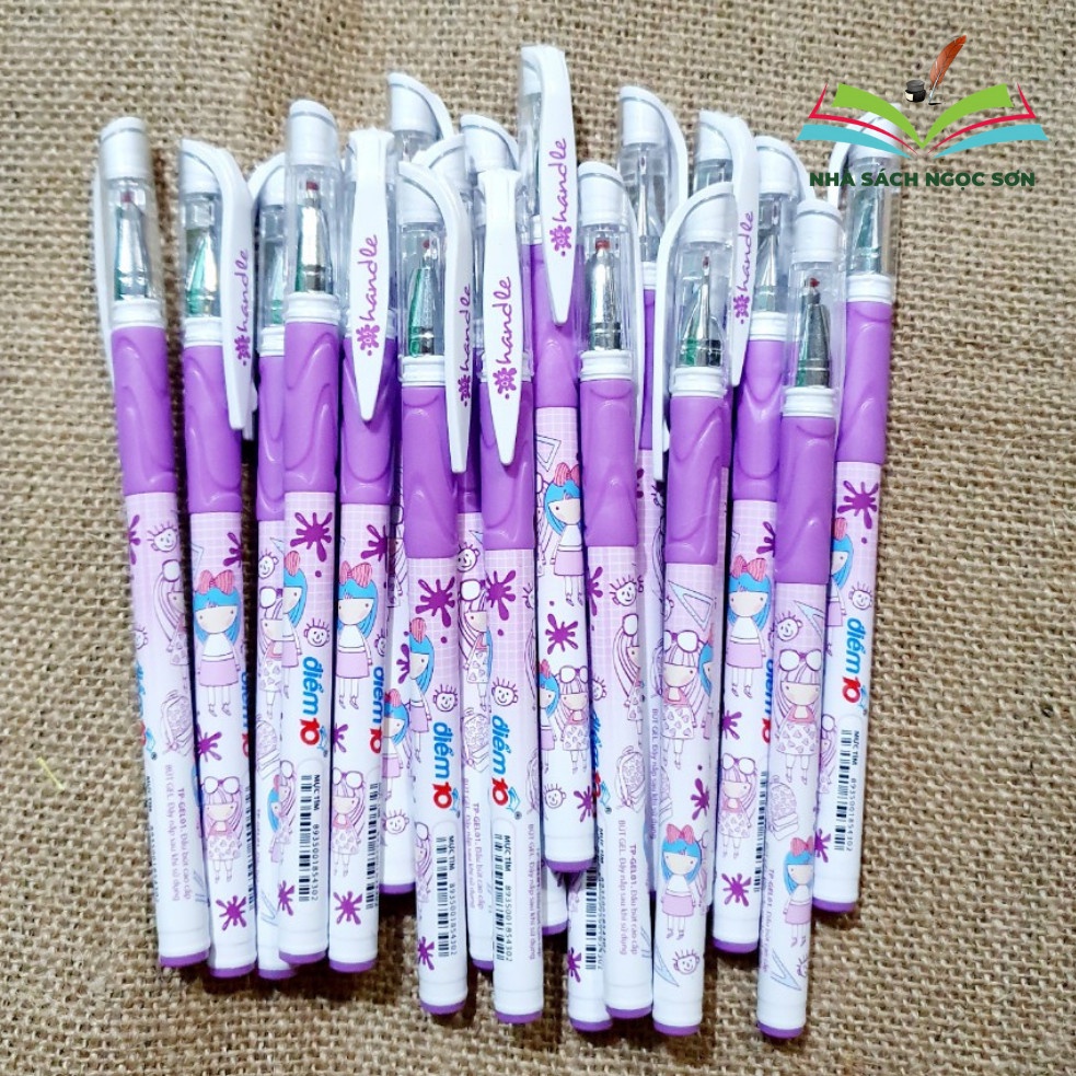 Bút Tím Thiên Long Không Lem, Mực Đều - Bút Gel Tím TP-GEL01 DCHT