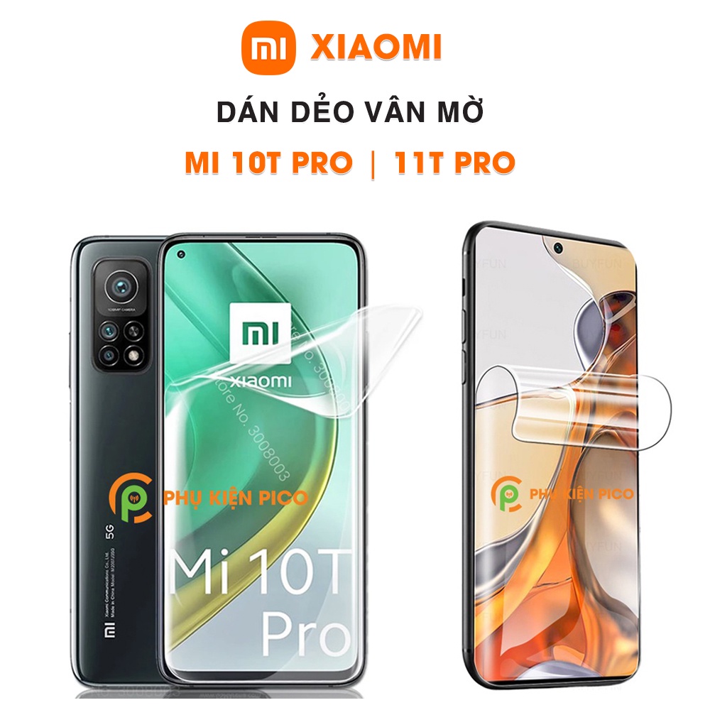 Dán màn hình Xiaomi 10T Pro / Xiaomi 11T Pro full màn hình vân mờ chống bám vân tay - Dán dẻo Xiaomi 10T Pro