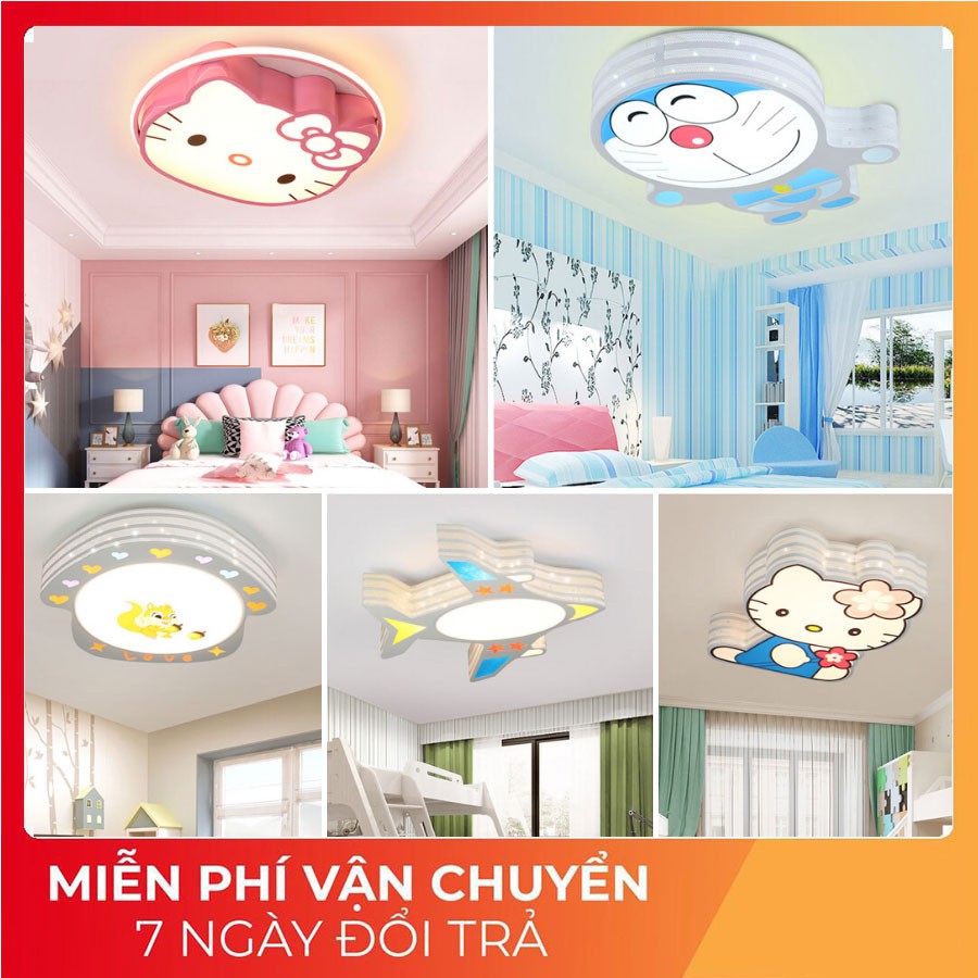 Đèn ốp trần, Đèn ốp trần phòng ngủ cho bé, Ốp trần hình máy bay, hình con gấu, hình helokity..-G39