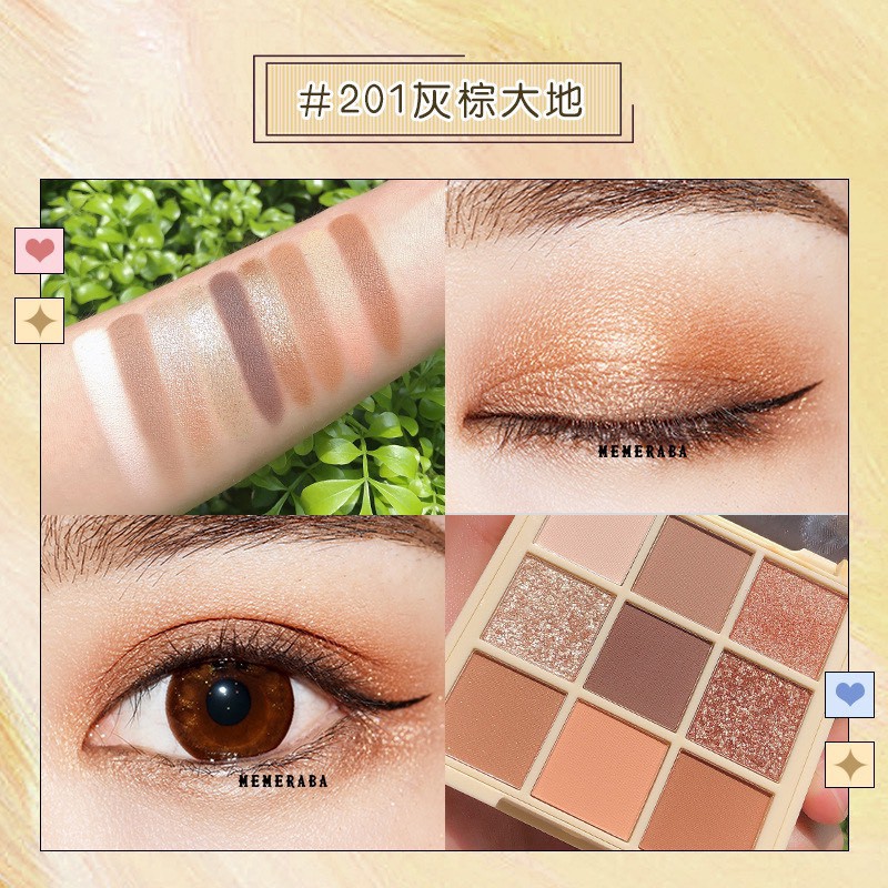 [MEMERABA] Bảng mắt 9 ô Memeraba Dream Soft Fog (MB042)