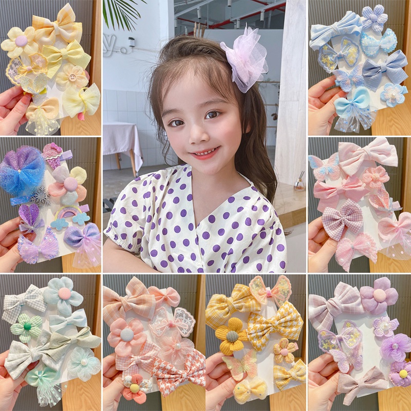 Kẹp tóc nhiều kiểu dáng và màu sắc xinh xắn thời trang cho bé