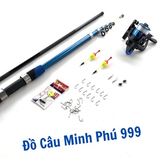 Bộ cần câu máy shimano kèm phụ kiện, tặng cần tay shimano 2m7 - đồ câu minh phú 999