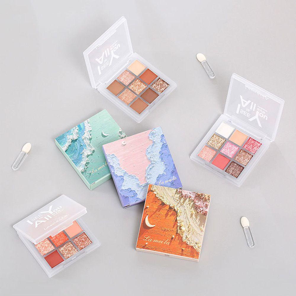 Bảng Phấn Mắt 9 Màu Ánh Nhũ Lấp Lánh Lên Màu Cực Chuẩn