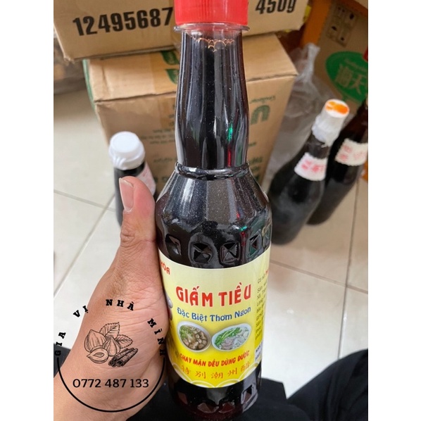 GIẤM TIỀU (GIẤM ĐỎ) NGUYÊN HOÀ 500ML