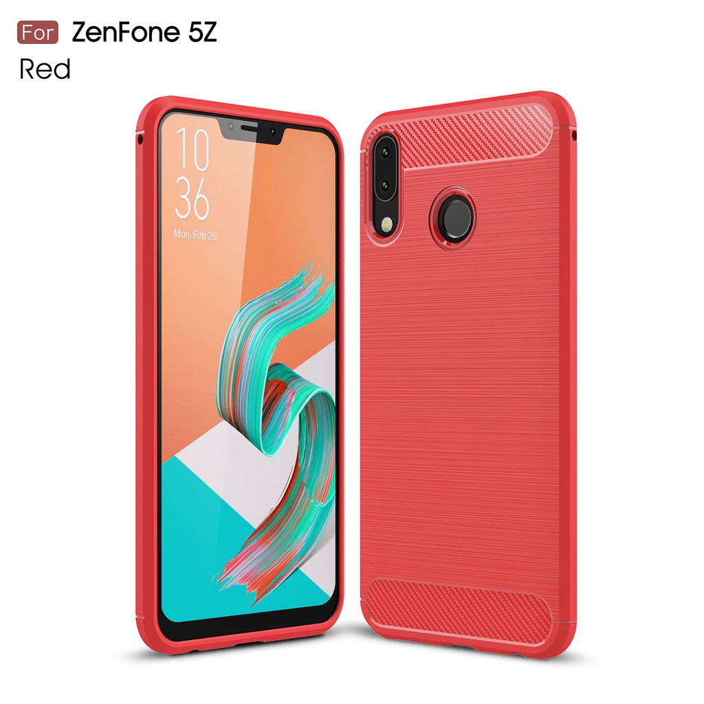 Ready stock Asus Zenfone 5Z ZS620KL/ZE620KL phone Carbon fiber Soft case