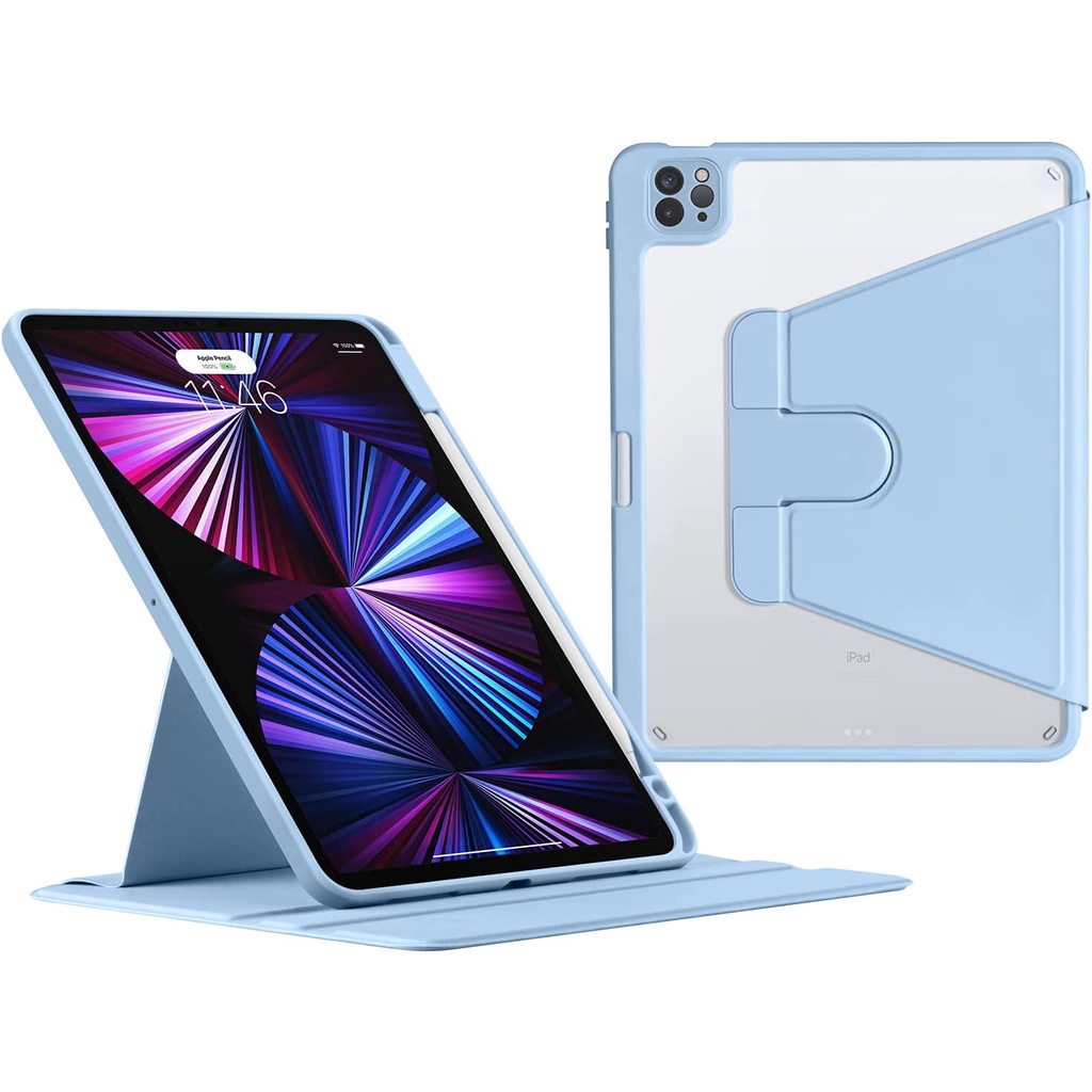 Ốp Máy Tính Bảng Cứng Có Thể Xoay 360 Độ Cho iPad 10.2-inch Air 5 Air 4 10.9 9th Gen 8th Gen 7th Gen 5th Gen 9.7-inch Pro 11 inch 2022 2021 2020 2018