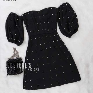 Đầm bẹt vai đen