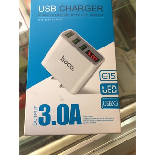 CÓC SẠC CỰC NHANH CHÍNH HÃNG HOCO 3 CỔNG USB PHÙ HỢP VỚI NHIỀU MÁY IPHONE IPAD CÙNG LÚC