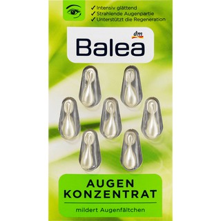 Serum Làm Giảm Nếp Nhăn Ở Mắt Balea by dm, Konzentrat Augen (7 viên nang - Hàng Nhập Đức - ĐỦ BILL)