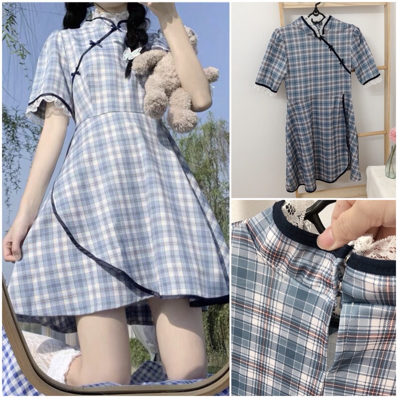 Sườn xám cách tân trendy có size 70 kg