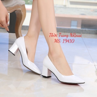 Giày cao gót  công sở gót vuông sang trọng có size lơn 40 41 42 43 44