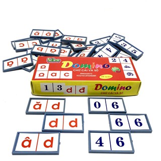 Bộ Đồ Chơi Domino Cho Bé Học Chữ Cái Và Số Bibo