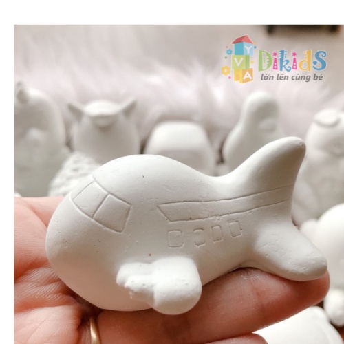 Tượng thạch cao,tô màu cho bé, 20 tượng + 12 màu + 2 cọ và khay pha màu - DIKIDS STORE