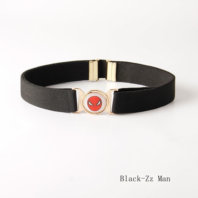 Thắt Lưng Co Giãn 25Mm Họa Tiết Hoạt Hình Dành Cho Học Sinh