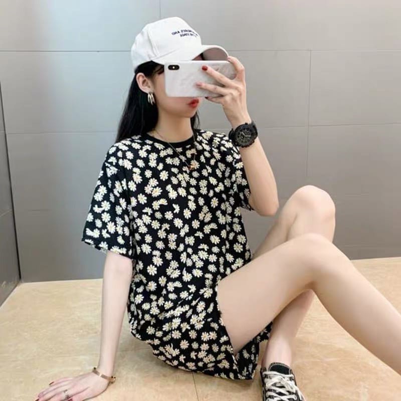 Đồ bộ mặc nhà họa tiết hoa cúc | BigBuy360 - bigbuy360.vn