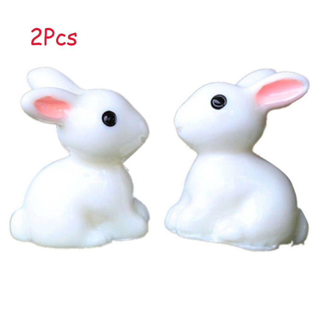 Đồ trang trí Thỏ Trắng Dễ Thương Dùng Trang Trí Vườn