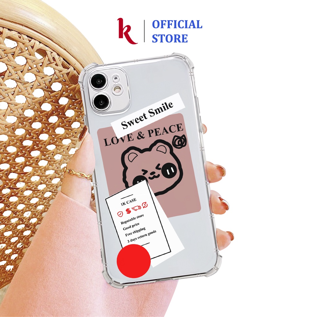 Ốp lưng iphone Smile Case viền vuông trong suốt case 14plus 14 pro max 13 12 promax 11 mini 6 6s 7 8 plus x xr xs Se