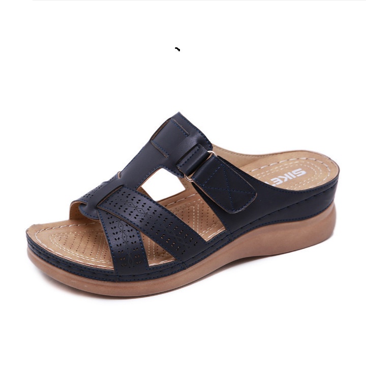 Dép Sandal Xỏ Ngón Thời Trang Nữ Thiết Kế Đế Xuồng Chống Trượt