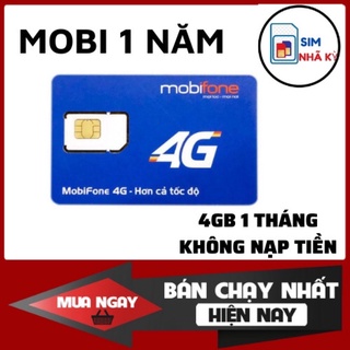 Sim 4G Mobifone miễn phí trọn gói 12 tháng 48gb