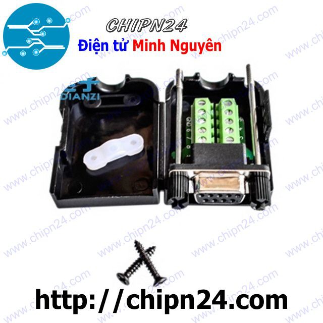 [1 CÁI] (D88) Cổng DB9 Cái ra Domino Vỏ Nhựa
