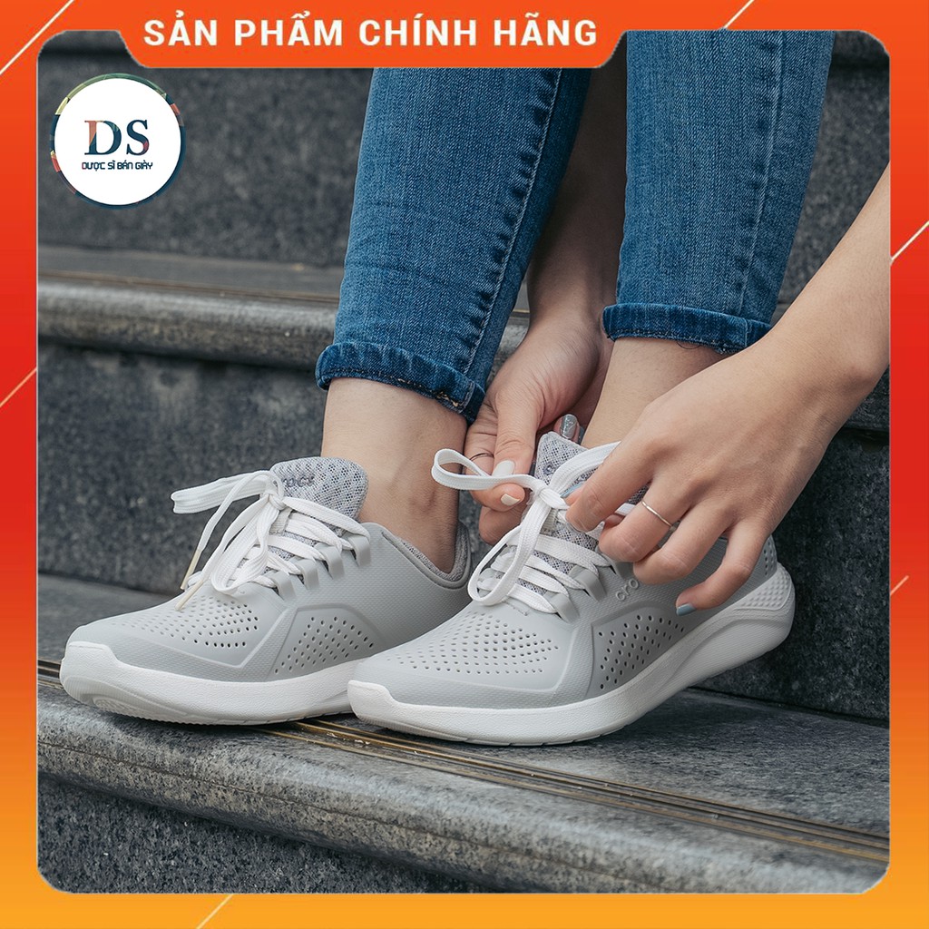 Giày Nhựa Cross LiteRide Chống Nước Kiểu Dáng Thời Trang Màu Ghi Siêu Hot