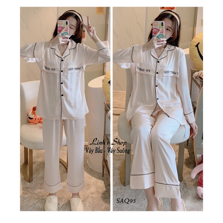 BỘ MẶC BẦU MẶC SAU SINH DÀI TAY SAQ94