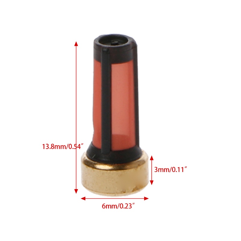 Alittle 20 cái bộ lọc phun nhiên liệu ô tô bộ lọc giỏ micro bộ lọc kim phun ô tô tự động