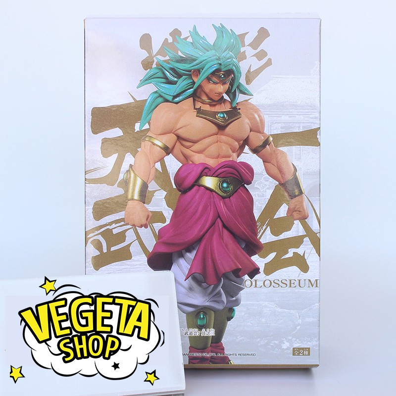 Mô hình Broly Super Saiyan God - Mô hình Dragon Ball - Broly SSJ God - Broly tóc xanh - Cao 20cm - Fullbox