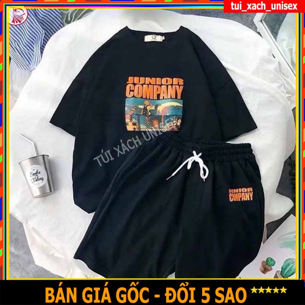 ❤️ FREESHIP ❤️ BỘ ĐỒ NAM PHỐI MÀU IN SỌC - SÉT QUẦN ÁO THUN NỮ CHẤT LƯỚI MÈ LƯNG THUN CÓ TÚI FOM RỘNG