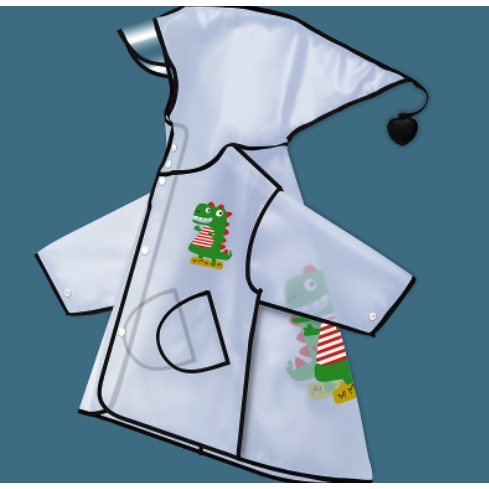 Áo mưa cho bé họa tiết khủng long cho bé từ 1-8 tuổi