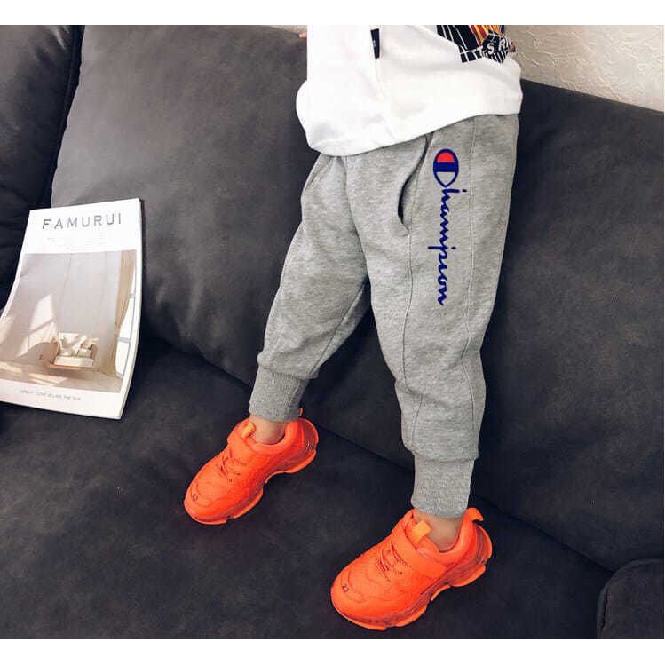 [100-160](3-15 tuổi - Hàng QCCC) Quần dài thể thao jogger bé trai mùa hè chất thoáng mát có size đại mặc đi chơi, đi học