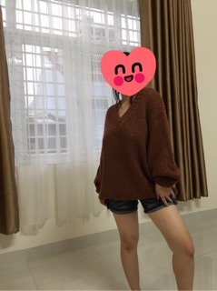 Freeship 99k TQ_Áo len oversize