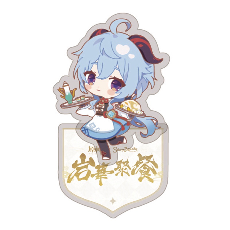 Mô hình acrylic nhân vật Noelle Diluc Barbara game Genshin Impact xinh xắn trang trí bàn