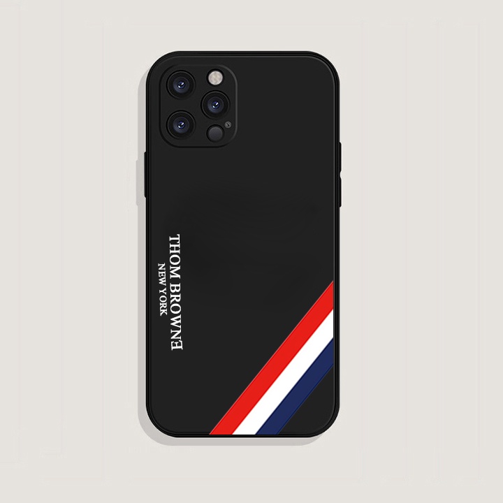 Ốp lưng IPhone BLack Cạnh Vuông Thom Browne 6/6plus/6s/6splus/7/7plus/8/8plus/x/xr/xs/11/12/13/pro/max/plus/promax