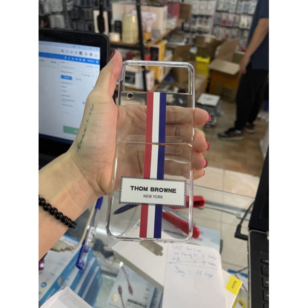 Samsung Z Fold 4 / Z flip 3 / Z Fold 3_Ốp lưng 2 mảnh Likgus Thom Browne new york trong cứng k ố màu