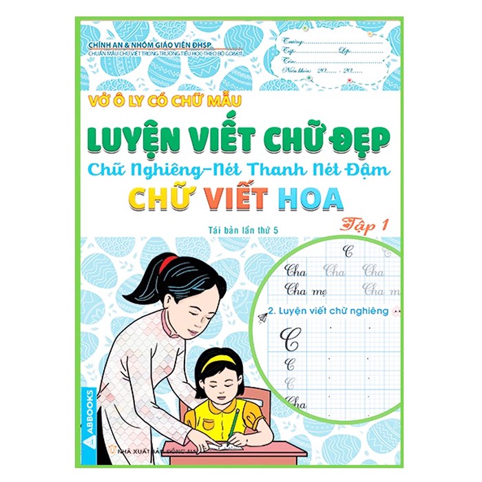 Combo 6 Cuốn Tập Ô Ly Có Chữ Mẫu - Luyện Viết Chữ Đẹp - Chữ Nghiêng