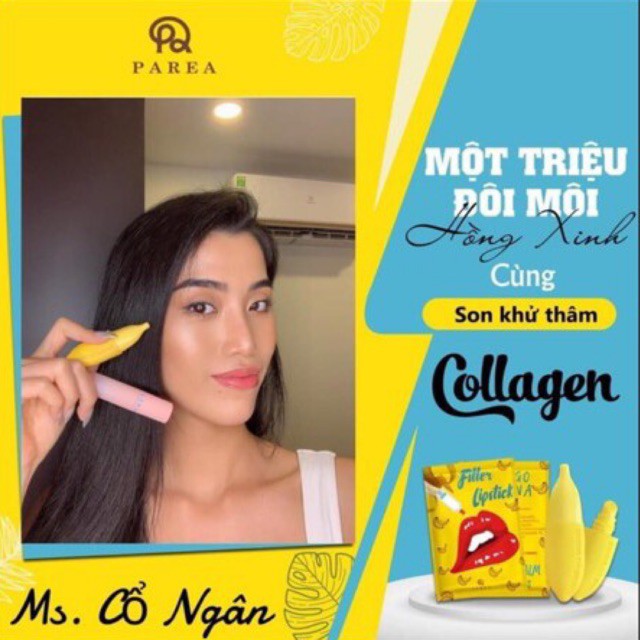 Son khử thâm môi Collagen Filler Lipstick Banana