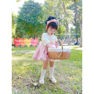 Bờm/ cài tóc nơ lụa Hàn dễ phối cho mẹ và bé[CHANNYHOUSE]