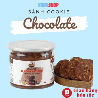 Bánh Cookie Socola Hạt Điều nguyên cám Yourshop, Bánh ăn kiêng, giảm cân