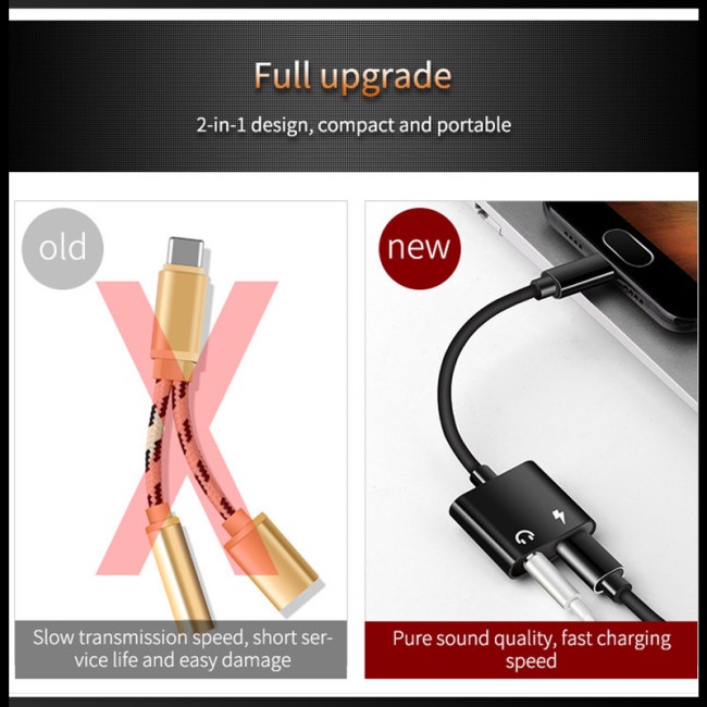 Đầu Chuyển Đổi Âm Thanh USB Type C Sang Jack Cắm Tai Nghe 3.5mm Cho Samsung S8 Huawei mate 9 LG G5