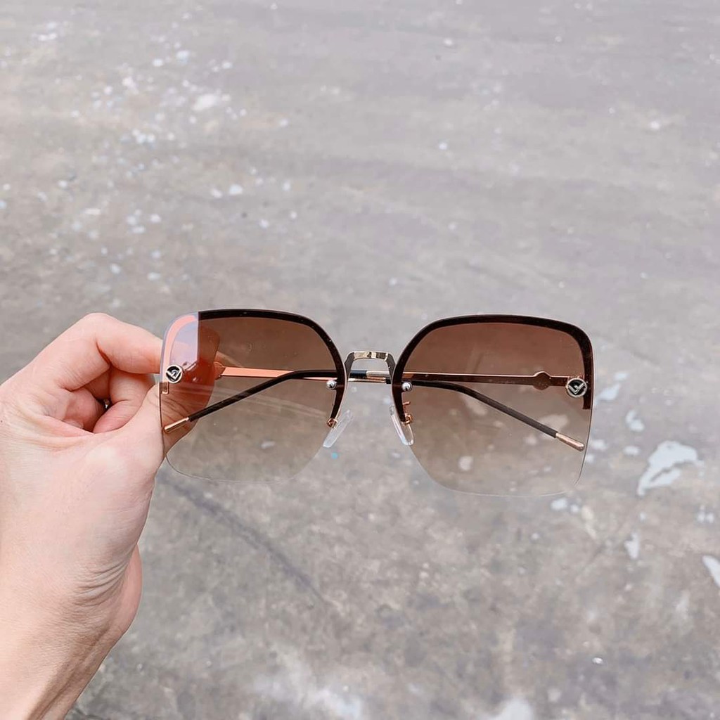 Kính mắt nữ chống tia uv thời trang dáng vuông cao cấp sang chảnh trẻ trung -FD 045