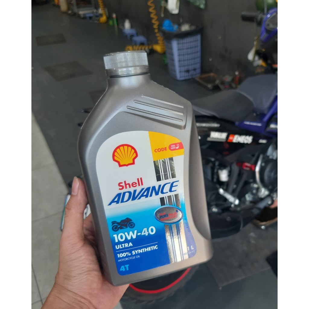 Nhớt Shell Advance Ultra 10W40 1L hoặc 1L1, 1L2, 1L3, 1L4 (940001)