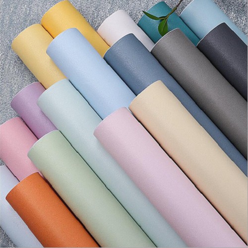 Giấy dán tường ❤️FREESHIP❤️ Decal một màu pastel dài 10 mét rộng 45cm có sẵn keo bóc dán đơn giản