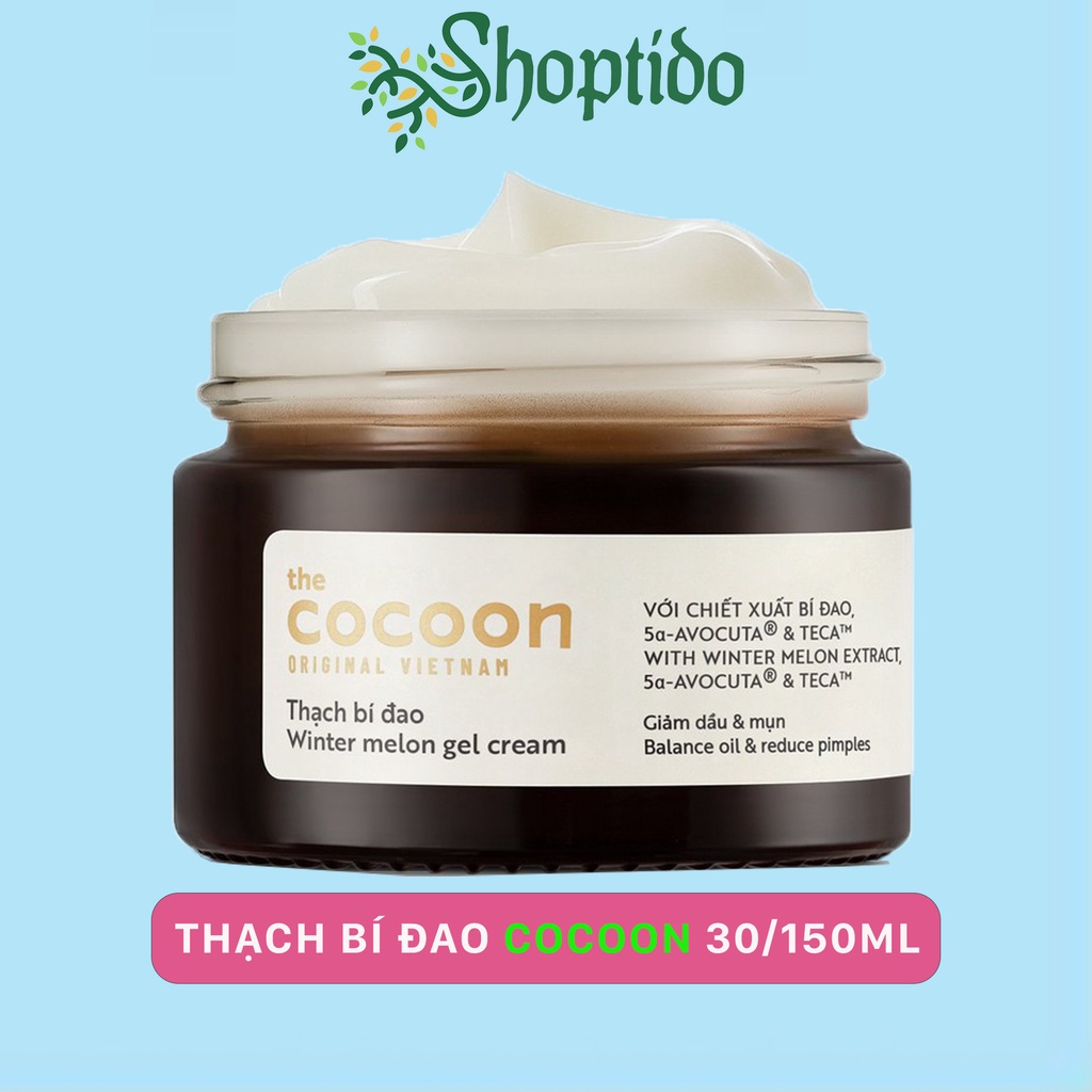 Thạch bí đao Cocoon giảm dầu giảm mụn 30/100 ml NPP Shoptido