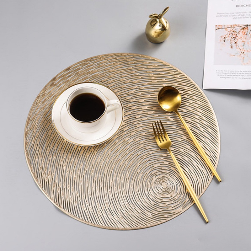 Tấm lót bàn ăn placemat cao cấp, miếng lót bình hoa, ấm trà, sang trọng, kiểu dáng độc đáo, chống trượt, chống nhăn