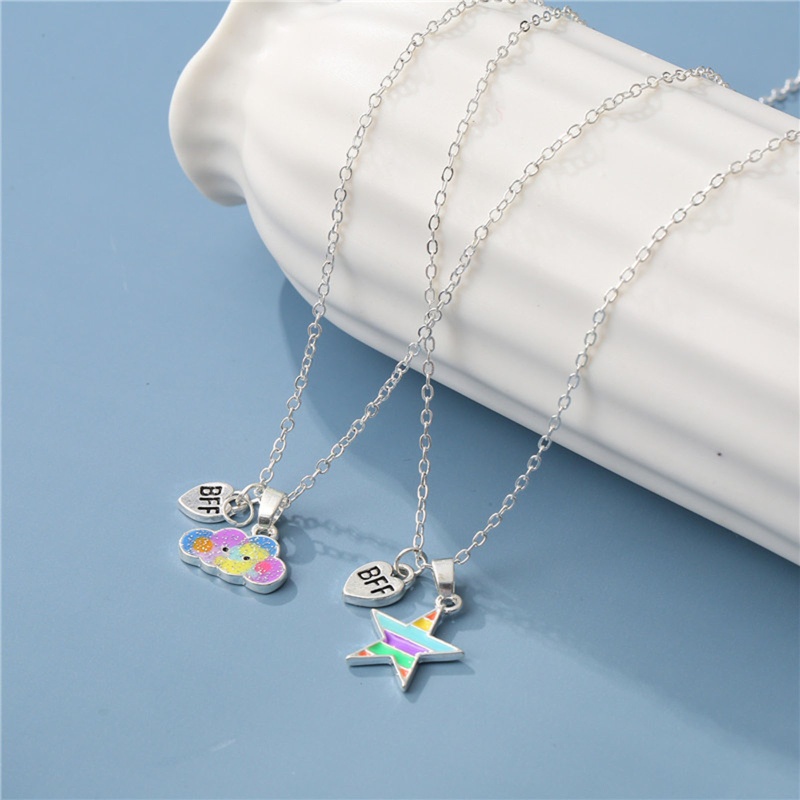 Vòng cổ Mặt Ngôi Sao Đám Mây Nhiều Màu Sắc