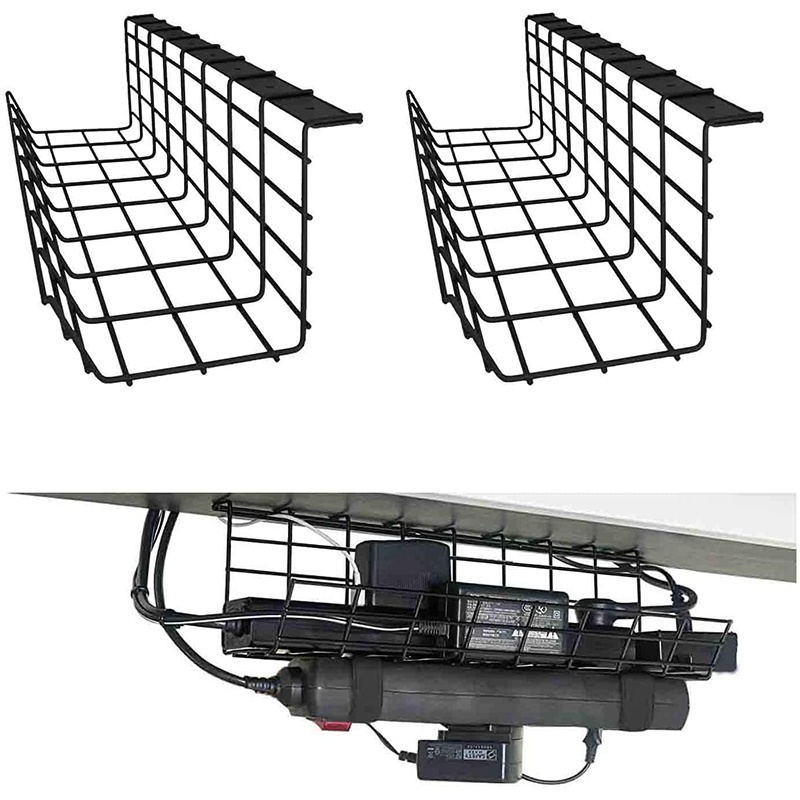 Giá Đỡ Dây Điện Gắn Dưới Bàn Kệ Đỡ Dây Cáp Sạc Dây Điện Ổ Cắm Điện Gọn Gàng Tiện Dụng An Toàn