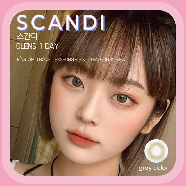 Kính áp tròng 1 ngày Scandi Gray của Olens (Hsd 1 ngày)