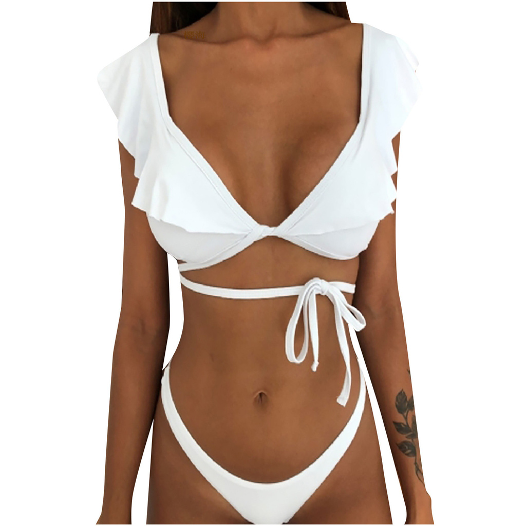 Set Đồ Tắm Trơn Màu Quyến Rũ Dành Cho Nữ