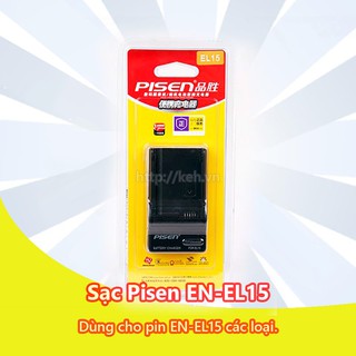 Sạc pisen el15 for nikon d7000, d7100, d600, d800, d800e, v1